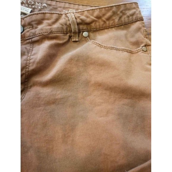 Custom Tie-dye Shorts Cutoffs Brown Shortie Short 14 Mid rise - Picture 2 of 6